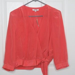 Madewell tiefront top